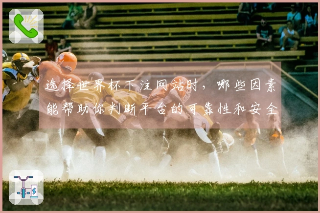 选择世界杯下注网站时，哪些因素能帮助你判断平台的可靠性和安全性？